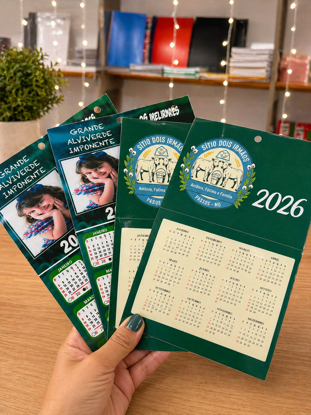 Imagem de Calendários personalizados tamanho A5 50 unidades