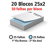 BLOCO APERGAMINHADO - 75g | 1X0 - 1000 unidades | AP22514