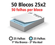 BLOCO APERGAMINHADO - 75g | 1X0 - 2500 unidades | AP2255