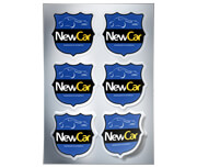 ADESIVO METALIZADO VINIL SEM TINTA BRANCA - 120g | 4X0 - 50 unidades | ADVMCP50