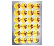 ADESIVO METALIZADO VINIL COM TINTA BRANCA - 120g | 4X0 - 50 unidades | ADVMCP50M