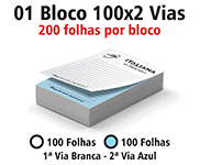BLOCO APERGAMINHADO - 75g | 1X0 - 200 unidades | AP27536