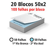 BLOCO APERGAMINHADO - 75g | 1X0 - 2000 unidades | AP27514
