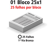 BLOCO APERGAMINHADO - 90g | 1X0 - 25 unidades | AP92516