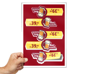 ADESIVO VINIL TRANSPARENTE - 120g | 4X0 - 25 unidades | AT0025