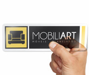 ADESIVO VINIL TRANSPARENTE TINTA BRANCA - 120g | 4X0 - 240 unidades | AT02503B