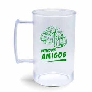 CANECA DE CHOPP DE 450ML DE COR TRANSPARENTE - 10g | 1X0 - 1000 unidades | BAUER0065