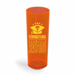 COPO LONG DRINK DE 350ML DE COR TRANSPARENTE NEON - 10g | 1X0 - 100 unidades | BAUER0146