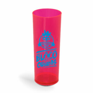 COPO LONG DRINK DE 350ML DE COR TRANSPARENTE NEON - 10g | 1X0 - 300 unidades | BAUER0171