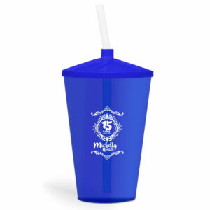 COPO TWISTER DE 600ML DE COR TRANSP COM CANUDO TRANSPARENTE - 10g | 1X0 - 50 unidades | BAUER0277