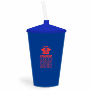 COPO TWISTER DE 600ML DE COR LEITOSA COM CANUDO TRANSPARENTE - 10g | 1X0 - 100 unidades | BAUER0320