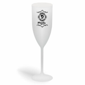 TAÇA DE CHAMPANHE DE 180ML DE COR LEITOSA - 10g | 1X0 - 300 unidades | BAUER0357