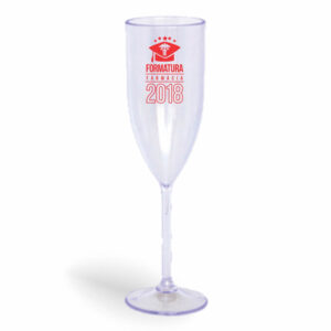 TAÇA DE CHAMPANHE DE 180ML DE COR TRANSPARENTE - 10g | 1X0 - 100 unidades | BAUER0380