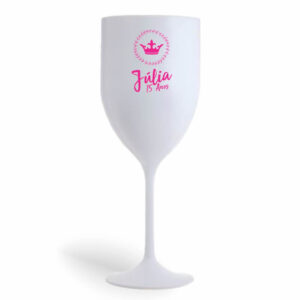 TAÇA DE VINHO DE 330ML DE COR LEITOSA - 10g | 1X0 - 500 unidades | BAUER0430