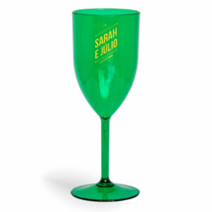 TAÇA DE VINHO DE 330ML DE COR TRANSPARENTE - 10g | 1X0 - 1000 unidades | BAUER0455
