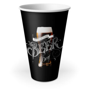 ECO COPO LABEL BRANCO - 500ML - PLÁSTICO INJETADO - 10g | 4X0 - 25 unidades | BERNAD004