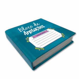 CADERNO BROCHURA COM CAPA DURA - PAPEL PARANÁ - 2MM - 2g | 4X0 - 1 unidade | BLOCD0001