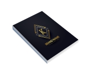 CADERNETA - CAPA BROCHURA E COLA COUCHÊ 250G - MIOLO AP 75G - 250g | 4X0 - 50 unidades | CD1HS50