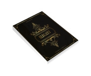 CADERNETA - CAPA BROCHURA E COLA COUCHÊ 300G - MIOLO AP 75G - 300g | 4X0 - 10 unidades | CD2HS10C