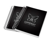 CADERNETA- CAPA MALEÁVEL COUCHÊ 250G - WIRE O - MIOLO AP 75G - 150g | 4X0 - 100 unidades | CD4HS100