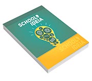 CADERNETA - CAPA BROCHURA E COLA COUCHÊ 250G - MIOLO AP 75G - 250g | 4X0 - 50 unidades | CDC20