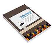 CADERNETA - CAPA BROCHURA E COLA COUCHÊ 300G - MIOLO AP 75G - 300g | 4X0 - 100 unidades | CDC50100C