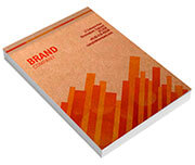 CADERNETA - CAPA BROCHURA E COLA KRAFT 250G - MIOLO AP 75G - 250g | 4X0 - 2 unidades | CDK152B