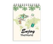 CADERNETA- CAPA MALEÁVEL COUCHÊ 300G - WIRE O - MIOLO AP 75G - 300g | 4X0 - 4 unidades | CDR01C1