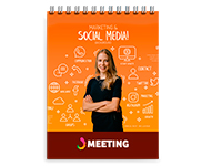 CADERNETA- CAPA MALEÁVEL COUCHÊ 300G - WIRE O - MIOLO AP 75G - 300g | 4X0 - 10 unidades | CDR10C2