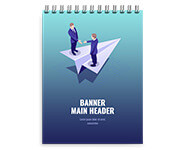 CADERNETA- CAPA MALEÁVEL COUCHÊ 250G - WIRE O - MIOLO AP 75G - 150g | 4X0 - 20 unidades | CDR20