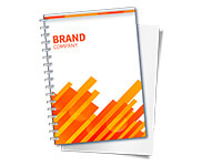 CADERNETA- CAPA MALEÁVEL COUCHÊ 300G - WIRE O - MIOLO AP 75G - 300g | 4X0 - 50 unidades | CDWR50C1