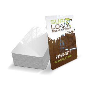 CARTAO FIDELIDADE PLASTICO COMPACTO - 50g | 4X0 - 25 unidades | CF07C