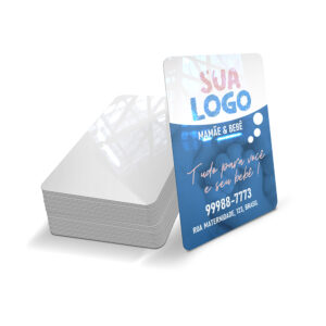CARTAO FIDELIDADE PLASTICO COMPACTO - 50g | 4X0 - 50 unidades | CF10C