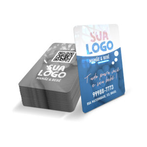 CARTAO FIDELIDADE PLASTICO COMPACTO - 50g | 4X1 - 50 unidades | CF11C