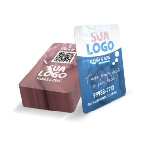 CARTAO FIDELIDADE PLASTICO COMPACTO - 50g | 4X4 - 50 unidades | CF12C