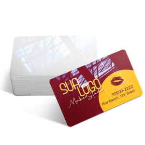 CARTAO FIDELIDADE PLASTICO COMPACTO - 50g | 4X0 - 100 unidades | CF13