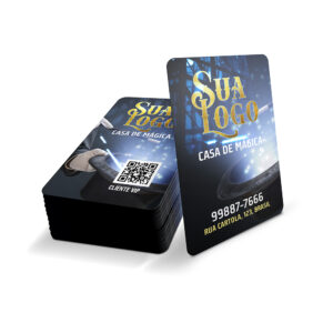 CARTAO FIDELIDADE PLASTICO COMPACTO - 50g | 4X4 - 100 unidades | CF15C