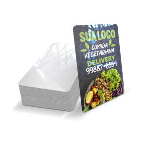 CARTAO FIDELIDADE PLASTICO COMPACTO - 50g | 4X0 - 500 unidades | CF16C