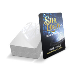 CARTAO FIDELIDADE PLASTICO COMPACTO - 75g | 4X0 - 100 unidades | CF31C