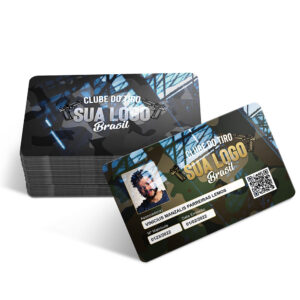 CARTAO FIDELIDADE PLASTICO COMPACTO - 75g | 4X1 - 1000 unidades | CF41