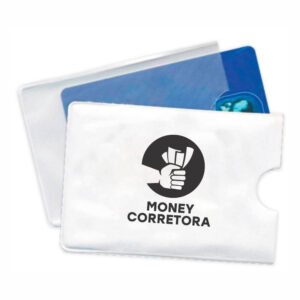 PORTA CARTÃO - PVC FLEXÍVEL 0,2MM - FORRO EM PAPELÃO - 2g | 1X0 - 100 unidades | CONDO0001