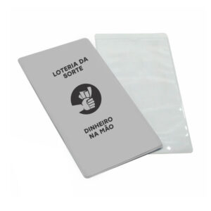 PORTA VOLANTE DE LOTERIA-PVC FLEXÍVEL 0,2M-FORRO EM PAPELÃO - 2g | 1X0 - 100 unidades | CONDO0022