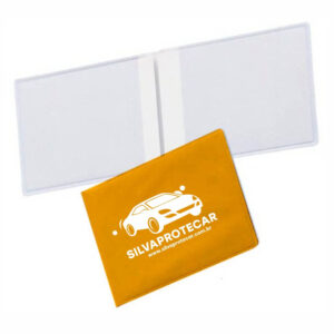 PORTA DOCUMENTO DUPLO- PVC FLEXÍVEL 0,2MM - FORRO EM PAPELÃO - 2g | 1X0 - 200 unidades | CONDO0024