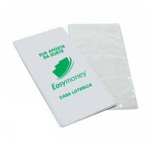 PORTA VOLANTE DE LOTERIA-PVC FLEXÍVEL 0,2M-FORRO EM PAPELÃO - 2g | 1X0 - 300 unidades | CONDO0065