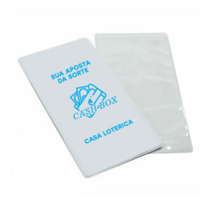 PORTA VOLANTE DE LOTERIA-PVC FLEXÍVEL 0,2M-FORRO EM PAPELÃO - 2g | 1X0 - 500 unidades | CONDO0087