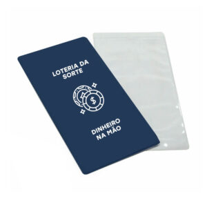 PORTA VOLANTE DE LOTERIA-PVC FLEXÍVEL 0,2M-FORRO EM PAPELÃO - 2g | 1X0 - 5000 unidades | CONDO0152