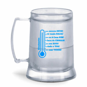 CANECA COM GEL INCOLOR DE 300ML DE COR CRISTAL - 10g | 1X0 - 500 unidades | CONDO0638