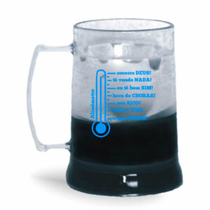 CANECA COM GEL COLORIDO DE 300ML DE COR CRISTAL - 10g | 1X0 - 500 unidades | CONDO0644