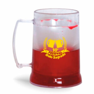 CANECA COM GEL COLORIDO DE 300ML DE COR CRISTAL - 10g | 1X0 - 100 unidades | CONDO0648