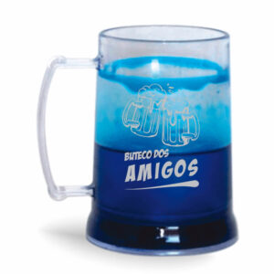 CANECA COM GEL COLORIDO DE 300ML DE COR CRISTAL - 10g | 1X0 - 1000 unidades | CONDO0657